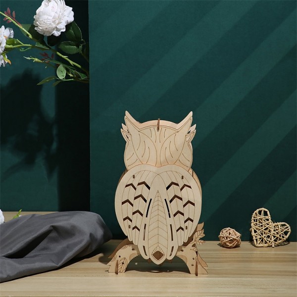 3D Wooden Puzzle For Adults Owl Clock Model Kit Desk Clock Home Decor Unique Gift For Kids On Birthday/Festival Day 3D Wooden Puzzle For Adults Owl Clock Model Kit Desk Clock Home Decor Unique Gift For Kids On Birthday/Festival Day