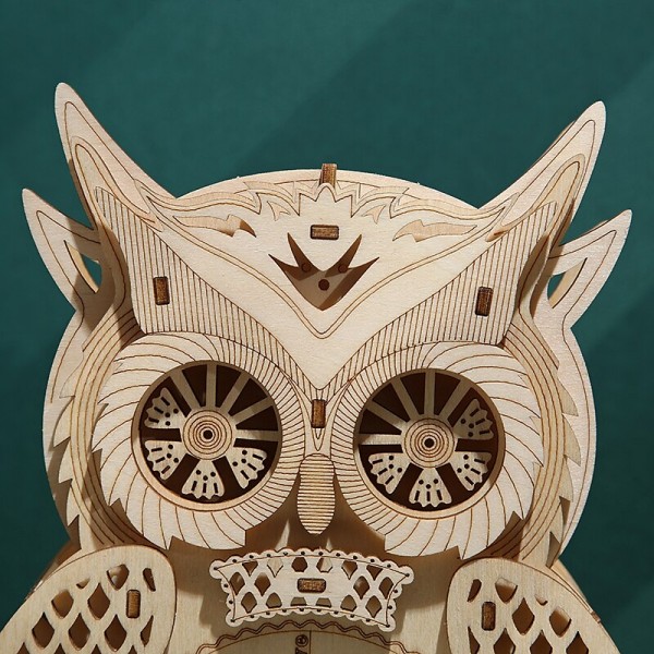 3D Wooden Puzzle For Adults Owl Clock Model Kit Desk Clock Home Decor Unique Gift For Kids On Birthday/Festival Day 3D Wooden Puzzle For Adults Owl Clock Model Kit Desk Clock Home Decor Unique Gift For Kids On Birthday/Festival Day