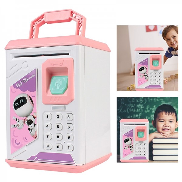 ATM Piggy Bank for Boys Girls, Mini ATM Coin Bank Money Saving Box with Password, Kids Safe Money Jar for Adults with Auto Grab Bill Slot, Great Gift Toy Bank for Kids ATM Piggy Bank for Boys Girls, Mini ATM Coin Bank Money Saving Box with Password, Kids Safe Money Jar for Adults with Auto Grab Bill Slot, Great Gift Toy Bank for Kids