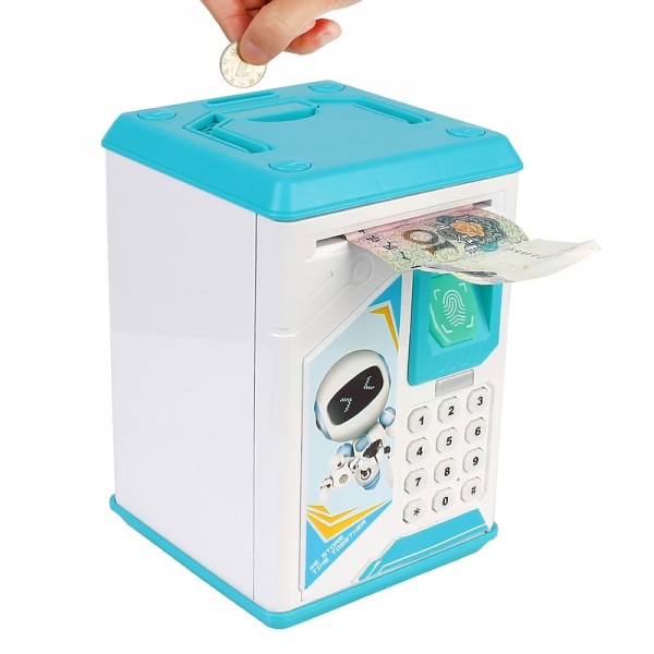 ATM Piggy Bank for Boys Girls, Mini ATM Coin Bank Money Saving Box with Password, Kids Safe Money Jar for Adults with Auto Grab Bill Slot, Great Gift Toy Bank for Kids ATM Piggy Bank for Boys Girls, Mini ATM Coin Bank Money Saving Box with Password, Kids Safe Money Jar for Adults with Auto Grab Bill Slot, Great Gift Toy Bank for Kids