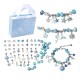 Diy Ocean Blue Crystal Bracelet Children's Suit Vintage Bracelet Exquisite Jewelry Gift Box Diy Ocean Blue Crystal Bracelet Children's Suit Vintage Bracelet Exquisite Jewelry Gift Box
