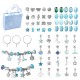 Diy Ocean Blue Crystal Bracelet Children's Suit Vintage Bracelet Exquisite Jewelry Gift Box Diy Ocean Blue Crystal Bracelet Children's Suit Vintage Bracelet Exquisite Jewelry Gift Box