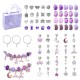 Diy Ocean Blue Crystal Bracelet Children's Suit Vintage Bracelet Exquisite Jewelry Gift Box Diy Ocean Blue Crystal Bracelet Children's Suit Vintage Bracelet Exquisite Jewelry Gift Box