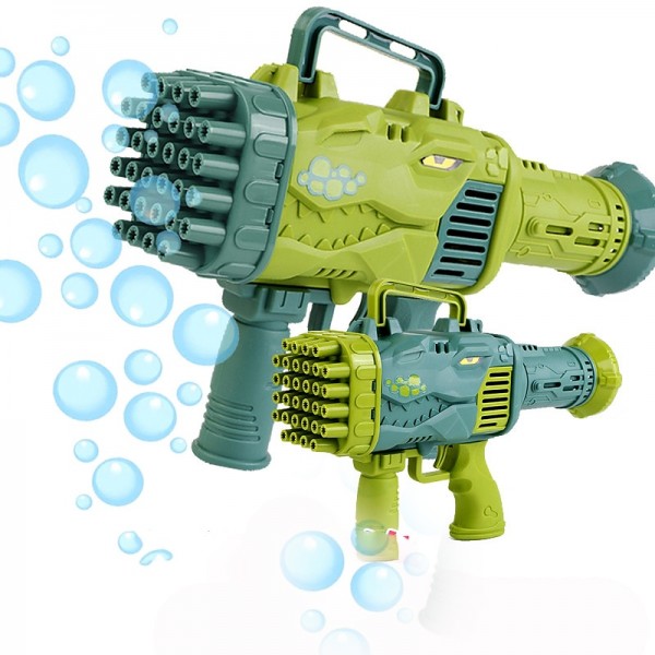 32-Hole Bubble Gun Dinosaur Bubble Maker Machine with Light Funny Electric Automatic Bubble Maker Outdoor Party Toy Kids Gift 32-Hole Bubble Gun Dinosaur Bubble Maker Machine with Light Funny Electric Automatic Bubble Maker Outdoor Party Toy Kids Gift