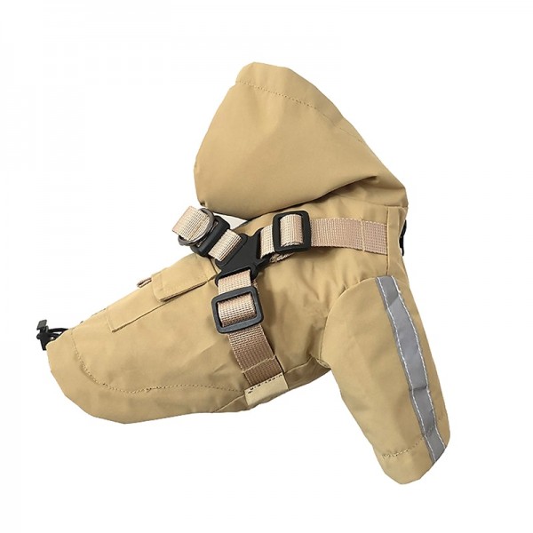 Hot-selling Dog Raincoat Integrated with Chest and Back Teddy Corky Pu Pet Raincoat Reflective Dog Coat Poncho Hot-selling Dog Raincoat Integrated with Chest and Back Teddy Corky Pu Pet Raincoat Reflective Dog Coat Poncho