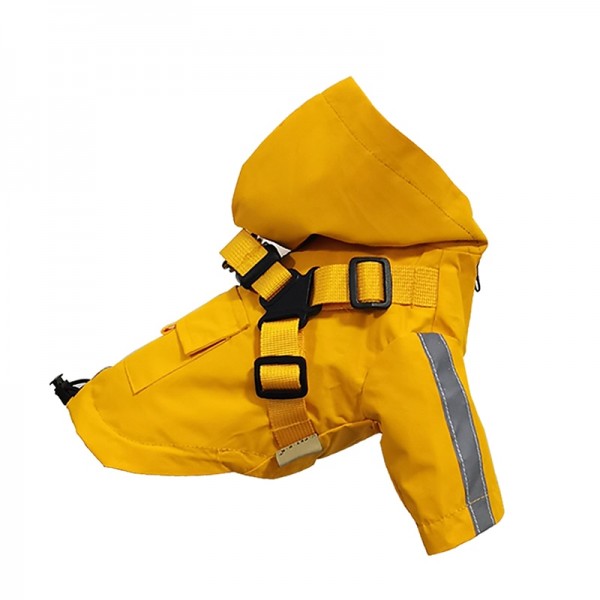 Hot-selling Dog Raincoat Integrated with Chest and Back Teddy Corky Pu Pet Raincoat Reflective Dog Coat Poncho Hot-selling Dog Raincoat Integrated with Chest and Back Teddy Corky Pu Pet Raincoat Reflective Dog Coat Poncho