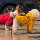 Hot-selling Dog Raincoat Integrated with Chest and Back Teddy Corky Pu Pet Raincoat Reflective Dog Coat Poncho Hot-selling Dog Raincoat Integrated with Chest and Back Teddy Corky Pu Pet Raincoat Reflective Dog Coat Poncho