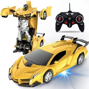 Remote Control Transform Car Robot Toy With Lights Deformation RC Car 360Rotating Stunt Race Car Toys Remote Control Transform Car Robot Toy With Lights Deformation RC Car 360Rotating Stunt Race Car Toys