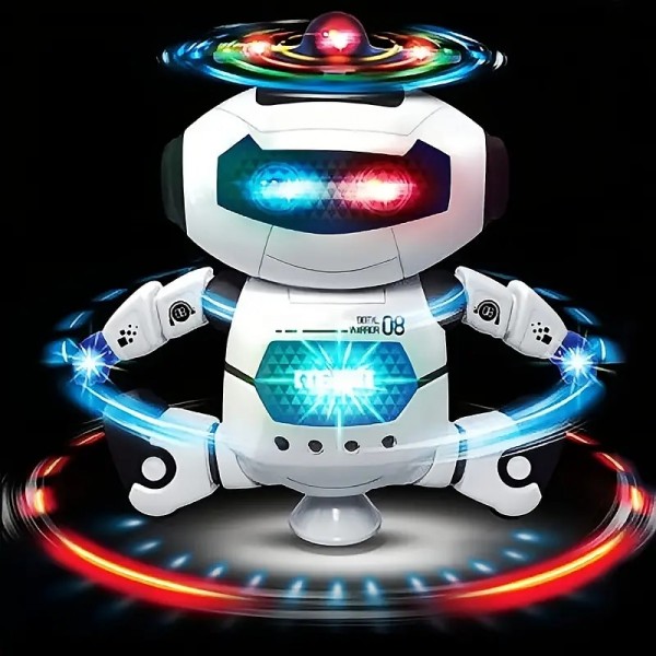 Musical Walking Dancing Robot Toy For Kids Flashing Lights 360 Body Spinning Toddlers Boys Girls Fun Toy Figure (Model 1) Musical Walking Dancing Robot Toy For Kids Flashing Lights 360 Body Spinning Toddlers Boys Girls Fun Toy Figure (Model 1)