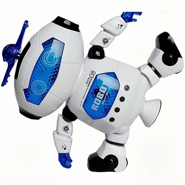 Musical Walking Dancing Robot Toy For Kids Flashing Lights 360 Body Spinning Toddlers Boys Girls Fun Toy Figure (Model 1) Musical Walking Dancing Robot Toy For Kids Flashing Lights 360 Body Spinning Toddlers Boys Girls Fun Toy Figure (Model 1)