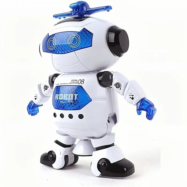 Musical Walking Dancing Robot Toy For Kids Flashing Lights 360 Body Spinning Toddlers Boys Girls Fun Toy Figure (Model 1) Musical Walking Dancing Robot Toy For Kids Flashing Lights 360 Body Spinning Toddlers Boys Girls Fun Toy Figure (Model 1)