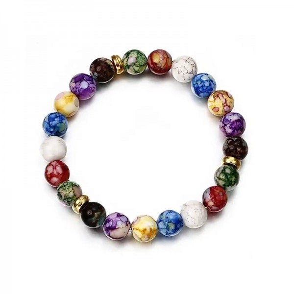 7 Chakra Reiki Healing Stone Bracelet Yoga Balance Energy Imitate Volcanic Stone Beads Jewelry Handmade DIY Beaded Bracelets 7 Chakra Reiki Healing Stone Bracelet Yoga Balance Energy Imitate Volcanic Stone Beads Jewelry Handmade DIY Beaded Bracelets
