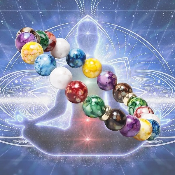 7 Chakra Reiki Healing Stone Bracelet Yoga Balance Energy Imitate Volcanic Stone Beads Jewelry Handmade DIY Beaded Bracelets 7 Chakra Reiki Healing Stone Bracelet Yoga Balance Energy Imitate Volcanic Stone Beads Jewelry Handmade DIY Beaded Bracelets
