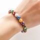 7 Chakra Reiki Healing Stone Bracelet Yoga Balance Energy Imitate Volcanic Stone Beads Jewelry Handmade DIY Beaded Bracelets 7 Chakra Reiki Healing Stone Bracelet Yoga Balance Energy Imitate Volcanic Stone Beads Jewelry Handmade DIY Beaded Bracelets