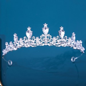 Headwear Bridal Crown European Baroque New Wedding Dress Crown Birthday Adult Gift Versatile Crystal Accessories