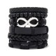 Men's Woven Bracelet Combination Set Alloy Accessories Diy Bracelet Jewelry Men's Woven Bracelet Combination Set Alloy Accessories Diy Bracelet Jewelry