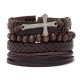 Men's Woven Bracelet Combination Set Alloy Accessories Diy Bracelet Jewelry Men's Woven Bracelet Combination Set Alloy Accessories Diy Bracelet Jewelry