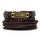 Men's Woven Bracelet Combination Set Alloy Accessories Diy Bracelet Jewelry Men's Woven Bracelet Combination Set Alloy Accessories Diy Bracelet Jewelry