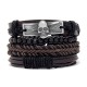 Men's Woven Bracelet Combination Set Alloy Accessories Diy Bracelet Jewelry Men's Woven Bracelet Combination Set Alloy Accessories Diy Bracelet Jewelry