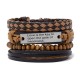 Men's Woven Bracelet Combination Set Alloy Accessories Diy Bracelet Jewelry Men's Woven Bracelet Combination Set Alloy Accessories Diy Bracelet Jewelry
