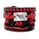 Men's Woven Bracelet Combination Set Alloy Accessories Diy Bracelet Jewelry Men's Woven Bracelet Combination Set Alloy Accessories Diy Bracelet Jewelry