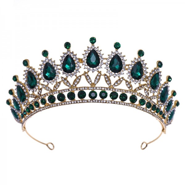 Bride Crown Baroque Water Drop Diamond Princess Crown Performance Birthday Headwear Wedding Dress Accessories Crown Bride Crown Baroque Water Drop Diamond Princess Crown Performance Birthday Headwear Wedding Dress Accessories Crown