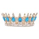Bridal Crown Wedding Dress Headdress Birthday Adults' Ceremony Versatile Rhinestone Hair Band Luxury Round Crown Bridal Crown Wedding Dress Headdress Birthday Adults' Ceremony Versatile Rhinestone Hair Band Luxury Round Crown