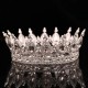 Bridal Crown Wedding Dress Headdress Birthday Adults' Ceremony Versatile Rhinestone Hair Band Luxury Round Crown Bridal Crown Wedding Dress Headdress Birthday Adults' Ceremony Versatile Rhinestone Hair Band Luxury Round Crown