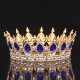 Bridal Crown Wedding Dress Headdress Birthday Adults' Ceremony Versatile Rhinestone Hair Band Luxury Round Crown Bridal Crown Wedding Dress Headdress Birthday Adults' Ceremony Versatile Rhinestone Hair Band Luxury Round Crown