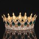 Bridal Crown Wedding Dress Headdress Birthday Adults' Ceremony Versatile Rhinestone Hair Band Luxury Round Crown Bridal Crown Wedding Dress Headdress Birthday Adults' Ceremony Versatile Rhinestone Hair Band Luxury Round Crown