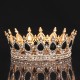 Bridal Crown Wedding Dress Headdress Birthday Adults' Ceremony Versatile Rhinestone Hair Band Luxury Round Crown Bridal Crown Wedding Dress Headdress Birthday Adults' Ceremony Versatile Rhinestone Hair Band Luxury Round Crown