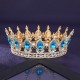 Bridal Crown Wedding Dress Headdress Birthday Adults' Ceremony Versatile Rhinestone Hair Band Luxury Round Crown Bridal Crown Wedding Dress Headdress Birthday Adults' Ceremony Versatile Rhinestone Hair Band Luxury Round Crown