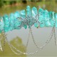Natural Crystal Electroplated Black Electroplated Colorful White Wicca Witch Accessories Chain Crown Hair Band
