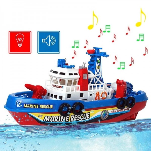 Fast Speed Music Light Electric Marine Rescue Fire Fighting Boat Toy for Kids Fast Speed Music Light Electric Marine Rescue Fire Fighting Boat Toy for Kids