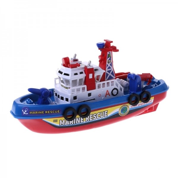 Fast Speed Music Light Electric Marine Rescue Fire Fighting Boat Toy for Kids Fast Speed Music Light Electric Marine Rescue Fire Fighting Boat Toy for Kids