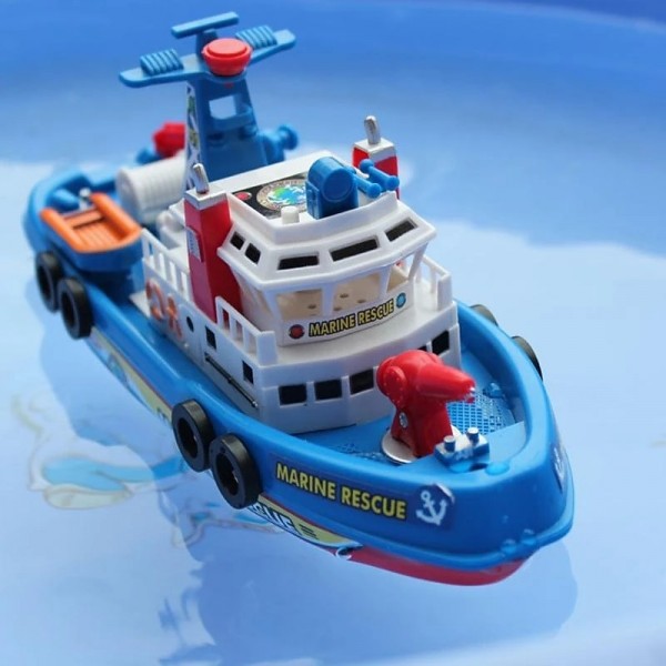 Fast Speed Music Light Electric Marine Rescue Fire Fighting Boat Toy for Kids Fast Speed Music Light Electric Marine Rescue Fire Fighting Boat Toy for Kids