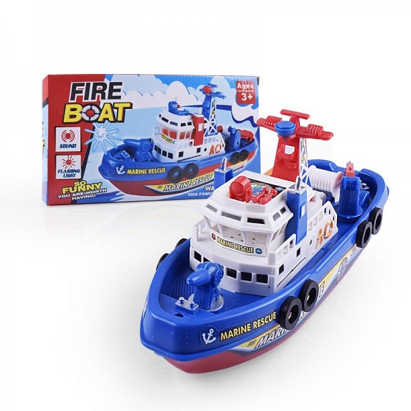 Fast Speed Music Light Electric Marine Rescue Fire Fighting Boat Toy for Kids Fast Speed Music Light Electric Marine Rescue Fire Fighting Boat Toy for Kids