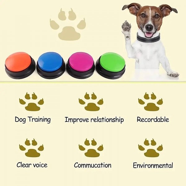 Pet Communication Button Dog Voice Box Training Speaking Toy Recording Speaker Squeeze Box Voice Pet Communication Button Dog Voice Box Training Speaking Toy Recording Speaker Squeeze Box Voice