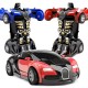 One Button Deformation Toy Car Inertial Collision Automatic Conversion Robot For Children