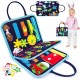 Montessori Toys Montessori Busy Board,Montessori Education Felt Busy Board Children's Educational Learning Board Multi-Page Folder Montessori Toys Montessori Busy Board,Montessori Education Felt Busy Board Children's Educational Learning Board Multi-Page Folder