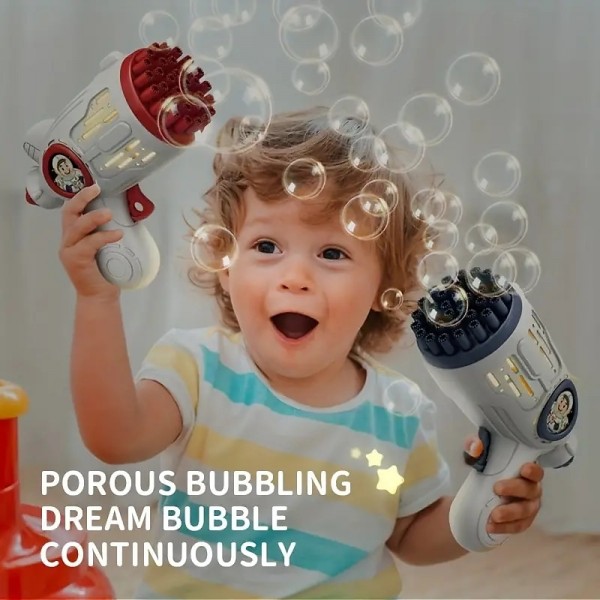 1pc Bubble Machine For Toddlers 32 Hole Light Up Bubble Maker For Kids Automatic Bubble Blower Bubble Blaster Summer Outdoor Toys Birthday Party Favor Gift 1pc Bubble Machine For Toddlers 32 Hole Light Up Bubble Maker For Kids Automatic Bubble Blower Bubble Blaster Summer Outdoor Toys Birthday Party Favor Gift