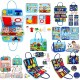 Montessori Toys Felt Busy Board Bag Early Education Puzzle Learning Board Montessori Training For Young ChildrenTeaching Aids Montessori Toys Felt Busy Board Bag Early Education Puzzle Learning Board Montessori Training For Young ChildrenTeaching Aids