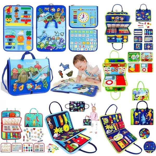 Montessori Toys Felt Busy Board Bag Early Education Puzzle Learning Board Montessori Training For Young ChildrenTeaching Aids Montessori Toys Felt Busy Board Bag Early Education Puzzle Learning Board Montessori Training For Young ChildrenTeaching Aids