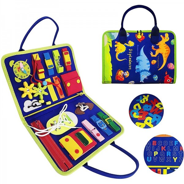 Montessori Toys Felt Busy Board Bag Early Education Puzzle Learning Board Montessori Training For Young ChildrenTeaching Aids Montessori Toys Felt Busy Board Bag Early Education Puzzle Learning Board Montessori Training For Young ChildrenTeaching Aids