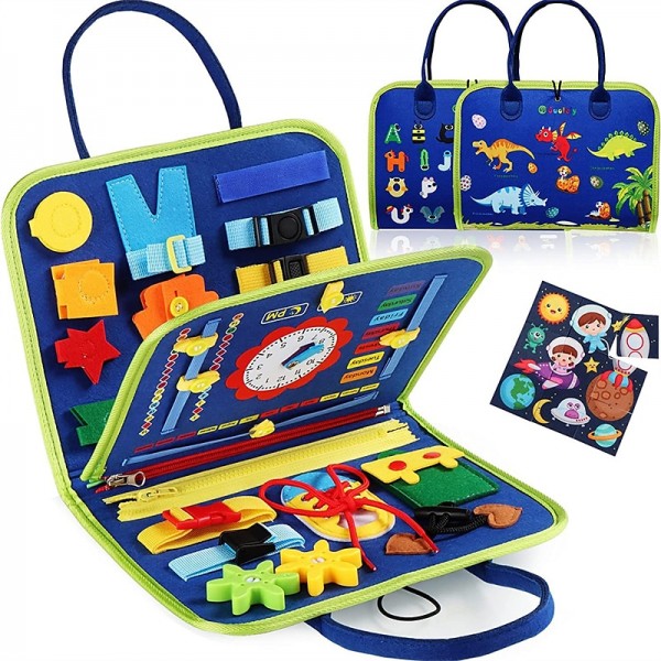 Montessori Toys Felt Busy Board Bag Early Education Puzzle Learning Board Montessori Training For Young ChildrenTeaching Aids Montessori Toys Felt Busy Board Bag Early Education Puzzle Learning Board Montessori Training For Young ChildrenTeaching Aids