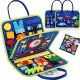 Montessori Toys Felt Busy Board Bag Early Education Puzzle Learning Board Montessori Training For Young ChildrenTeaching Aids Montessori Toys Felt Busy Board Bag Early Education Puzzle Learning Board Montessori Training For Young ChildrenTeaching Aids