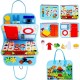 Montessori Toys Felt Busy Board Bag Early Education Puzzle Learning Board Montessori Training For Young ChildrenTeaching Aids Montessori Toys Felt Busy Board Bag Early Education Puzzle Learning Board Montessori Training For Young ChildrenTeaching Aids
