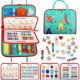 Montessori Toys Felt Busy Board Bag Early Education Puzzle Learning Board Montessori Training For Young ChildrenTeaching Aids Montessori Toys Felt Busy Board Bag Early Education Puzzle Learning Board Montessori Training For Young ChildrenTeaching Aids