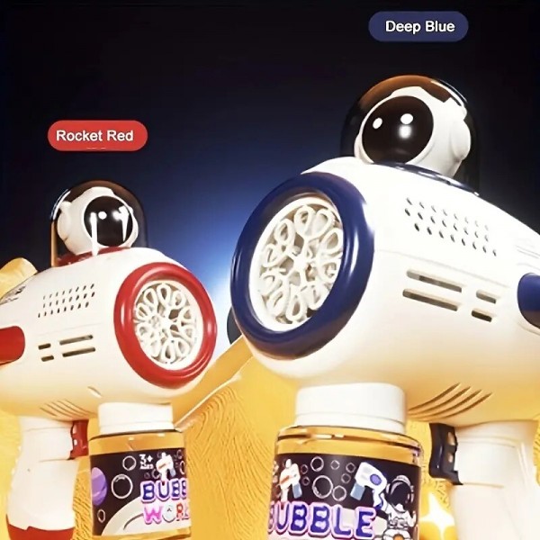 1pc Space Astronaut Design Bubble Machine Handheld Fully Automatic Bubble Gun Toy For Children 1pc Space Astronaut Design Bubble Machine Handheld Fully Automatic Bubble Gun Toy For Children