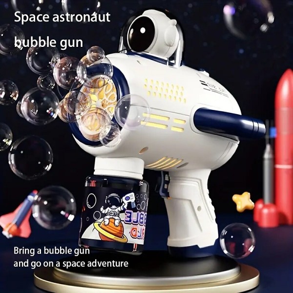 1pc Space Astronaut Design Bubble Machine Handheld Fully Automatic Bubble Gun Toy For Children 1pc Space Astronaut Design Bubble Machine Handheld Fully Automatic Bubble Gun Toy For Children